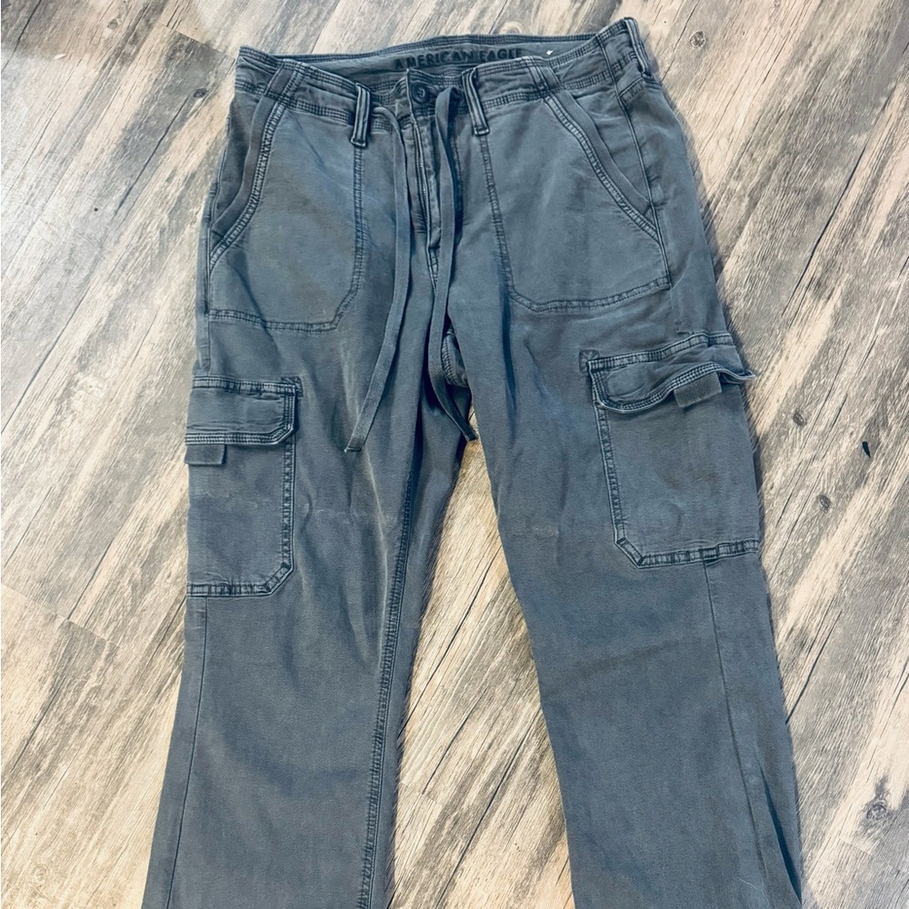 American Eagle Outfitters Dark Gray Cargo Pants